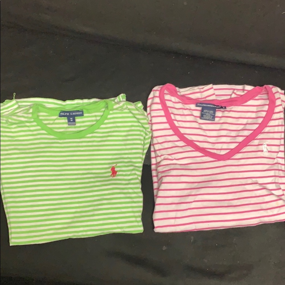 Stripped polo shirts